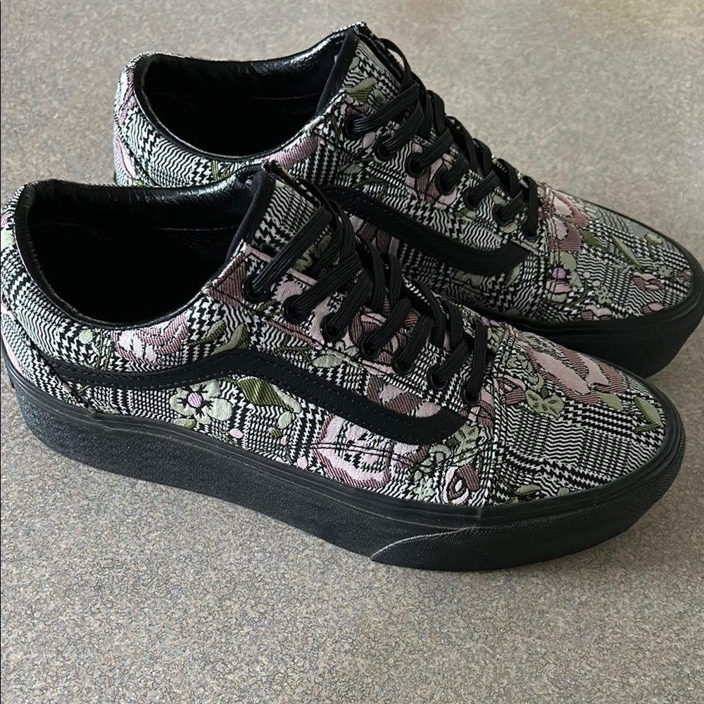 Vans Tapestry Floral Platform Sneakers